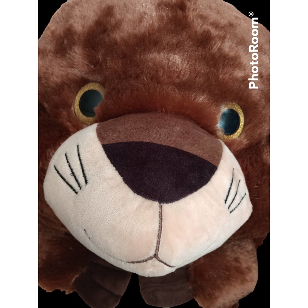 Nanco otter plush stuffed animal RARE big 20 inch belly buddies